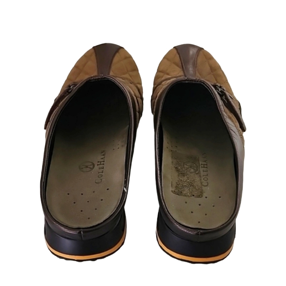 COLE HAAN NIKE AIR Quilted Clogs Mules 7AA 7 Narrow Preppy Suede Sneakers - Picture 7 of 16